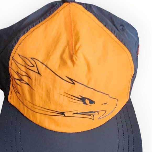 Harley Davidson Screamin' Eagle Adjustable Snapback Hat Black/Orange 97605-24VM - Picture 7 of 11